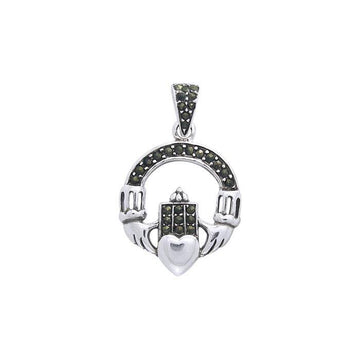 Celtic Claddagh Gemstone Pendant TPD3043 - Jewelry